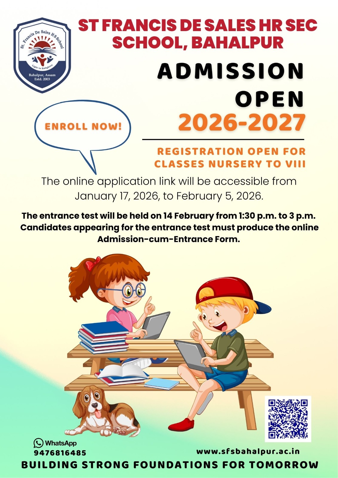 Admissions Open 2026